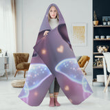 Magical Unicorn Dreams Boston Terrier Hooded Blanket for Adult for Kids