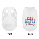 Red White and Woof 4th of July Retro Dog Shirt