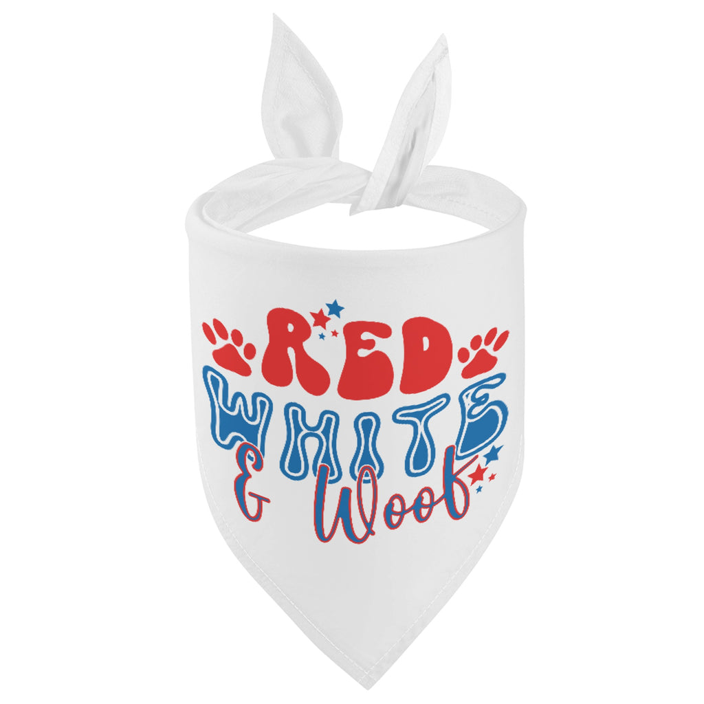 Red White and Woof 4th of July Retro Pet Bandanas