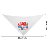 Red White and Woof 4th of July Retro Pet Bandanas