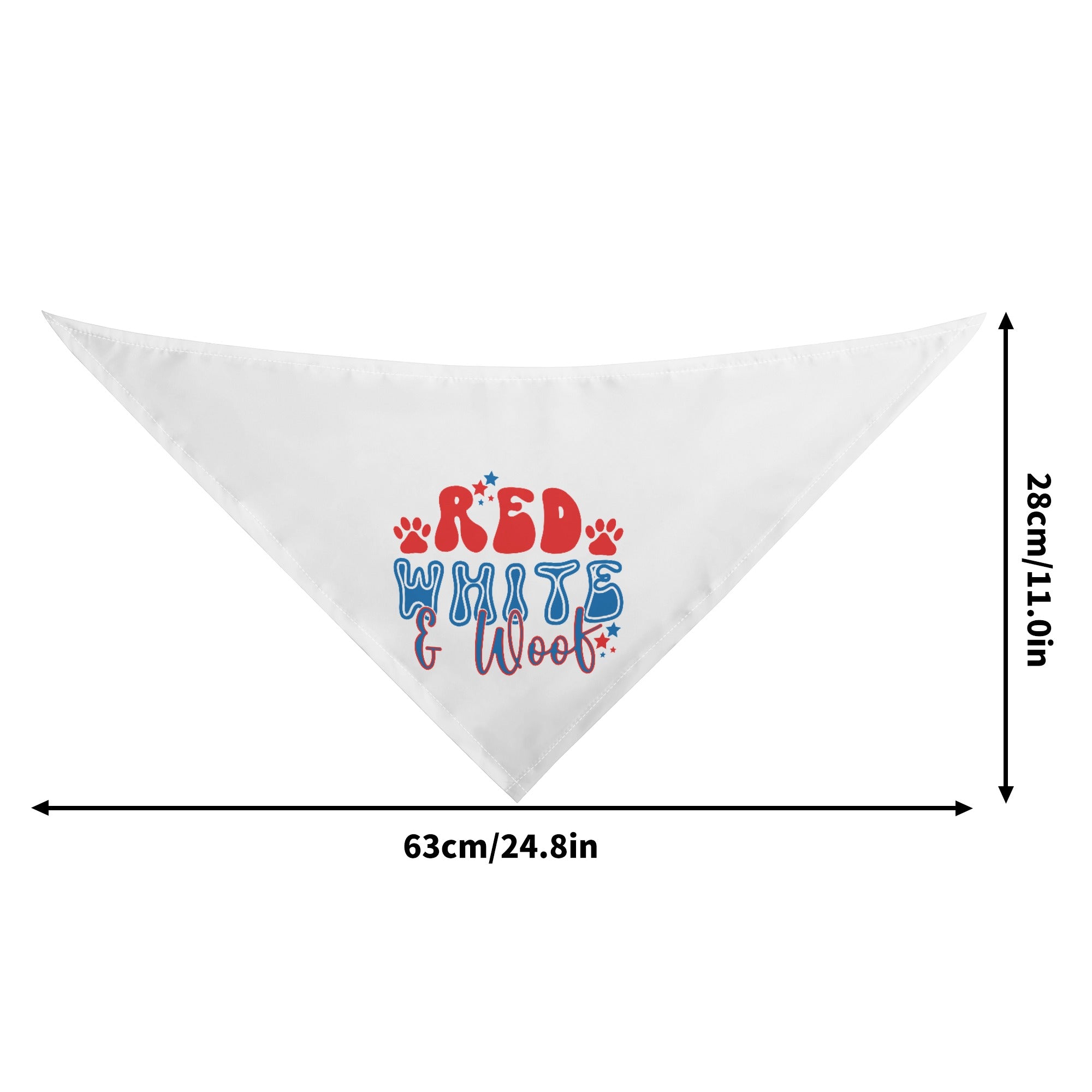 Red White and Woof 4th of July Retro Pet Bandanas