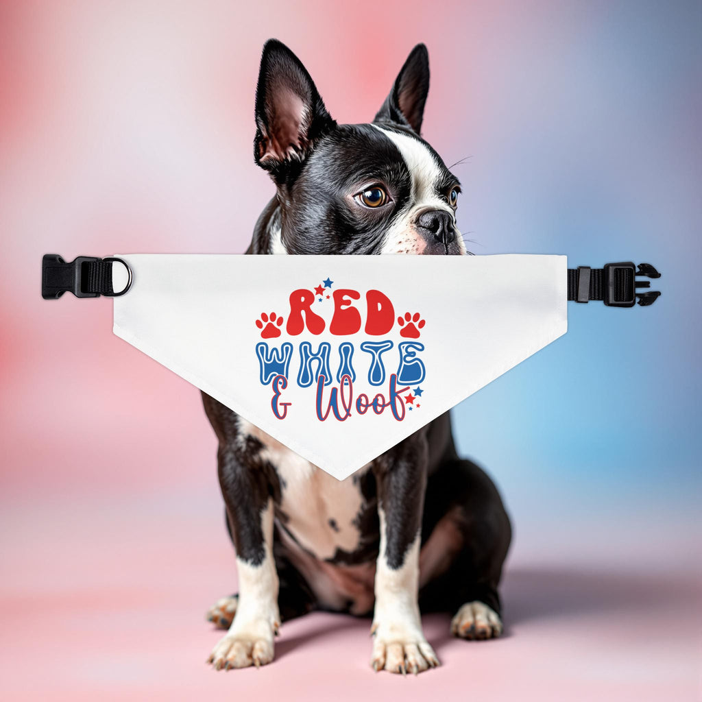 Red, White & Woof Pet Bandana Collar - Celebrate with Style!