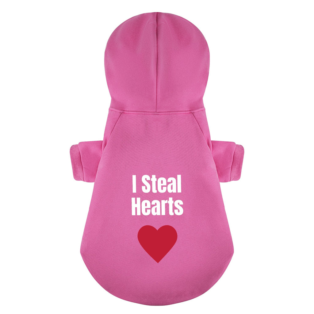 I Steal Hearts 100% Cotton Dog Fleece Hoodie