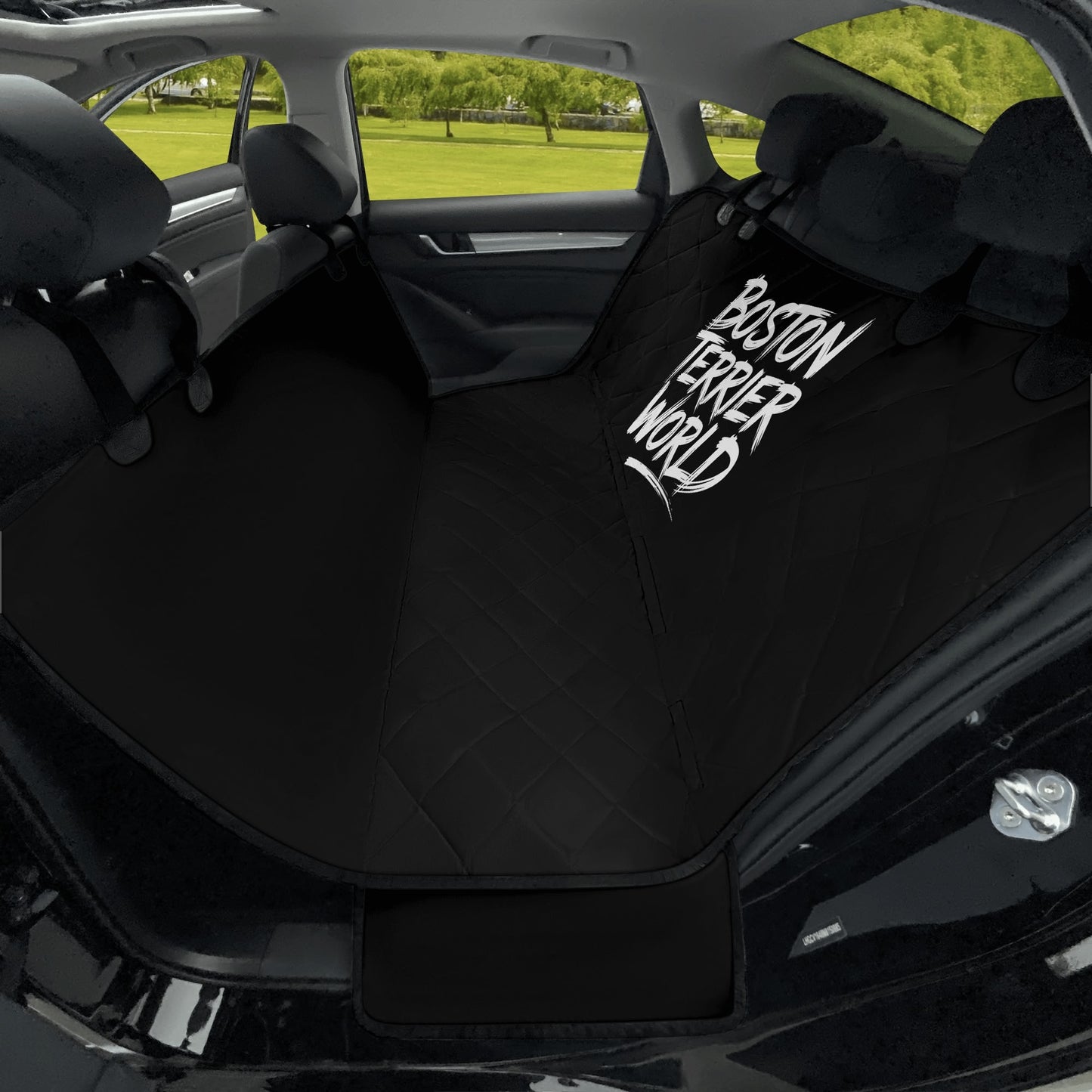 Boston Terrier World - Wicked Pup - Car Pet Seat Cover