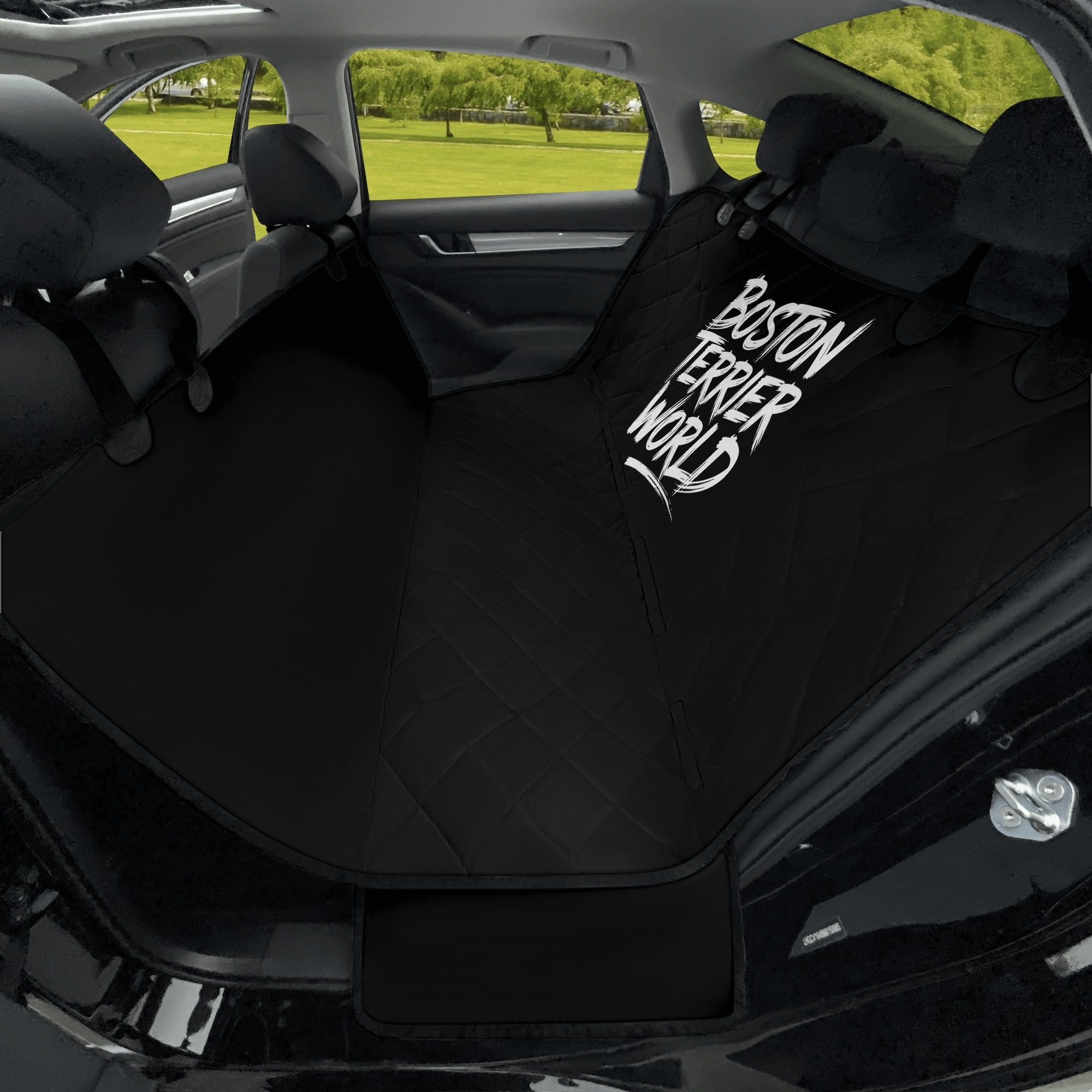 Boston Terrier World - Wicked Pup - Car Pet Seat Cover