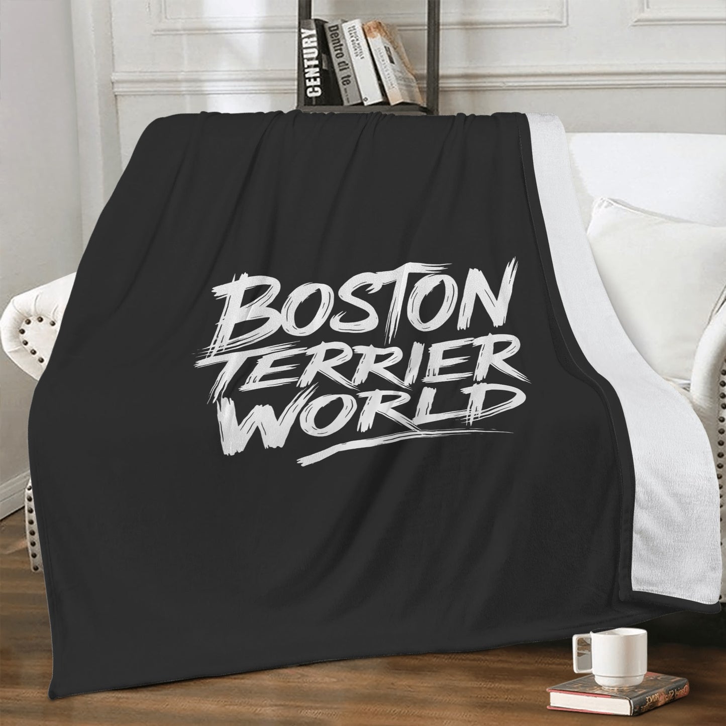 Boston Terrier World - Wicked Pup Soft Polyester Premium Fleece Blanket