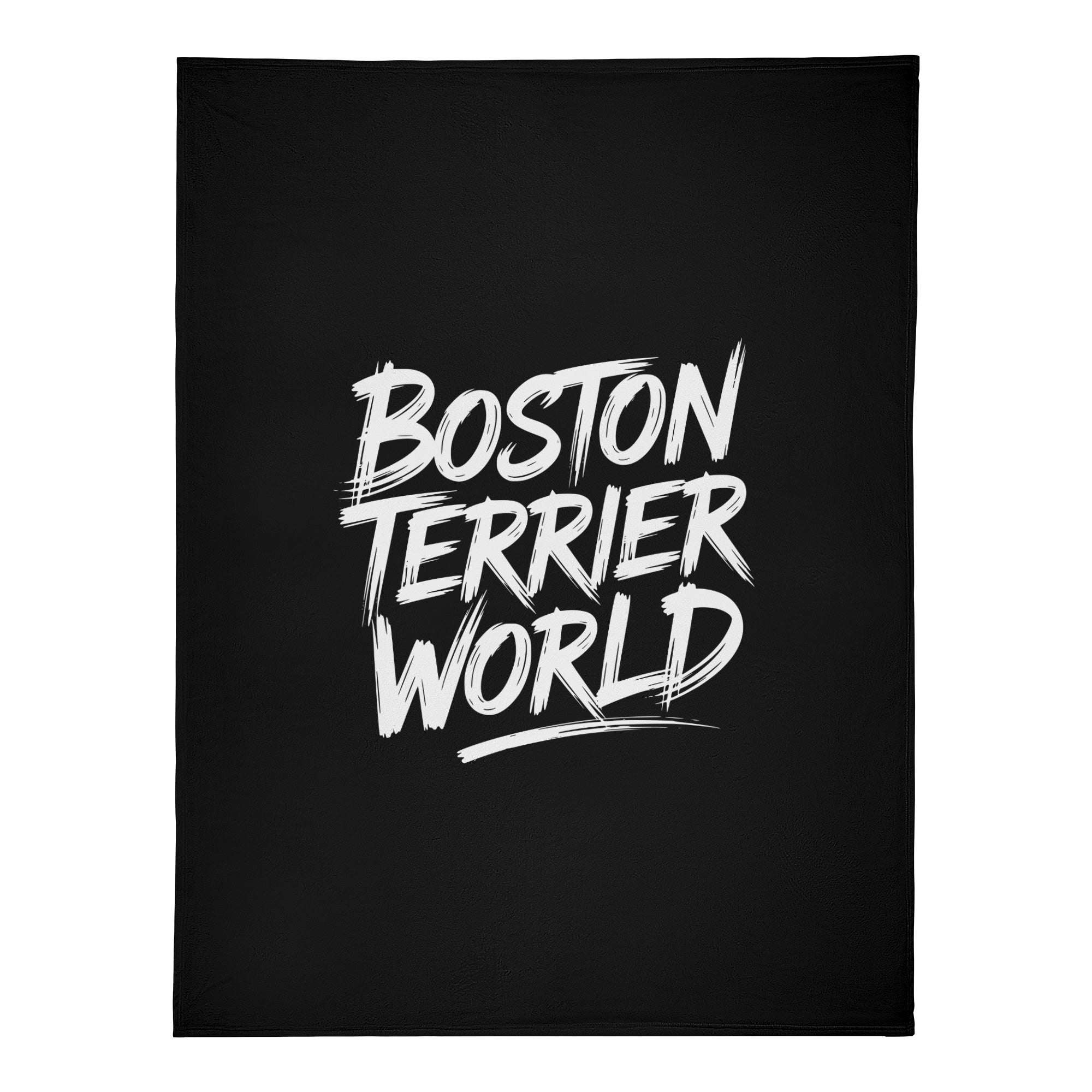 Boston Terrier World - Wicked Pup Soft Polyester Premium Fleece Blanket