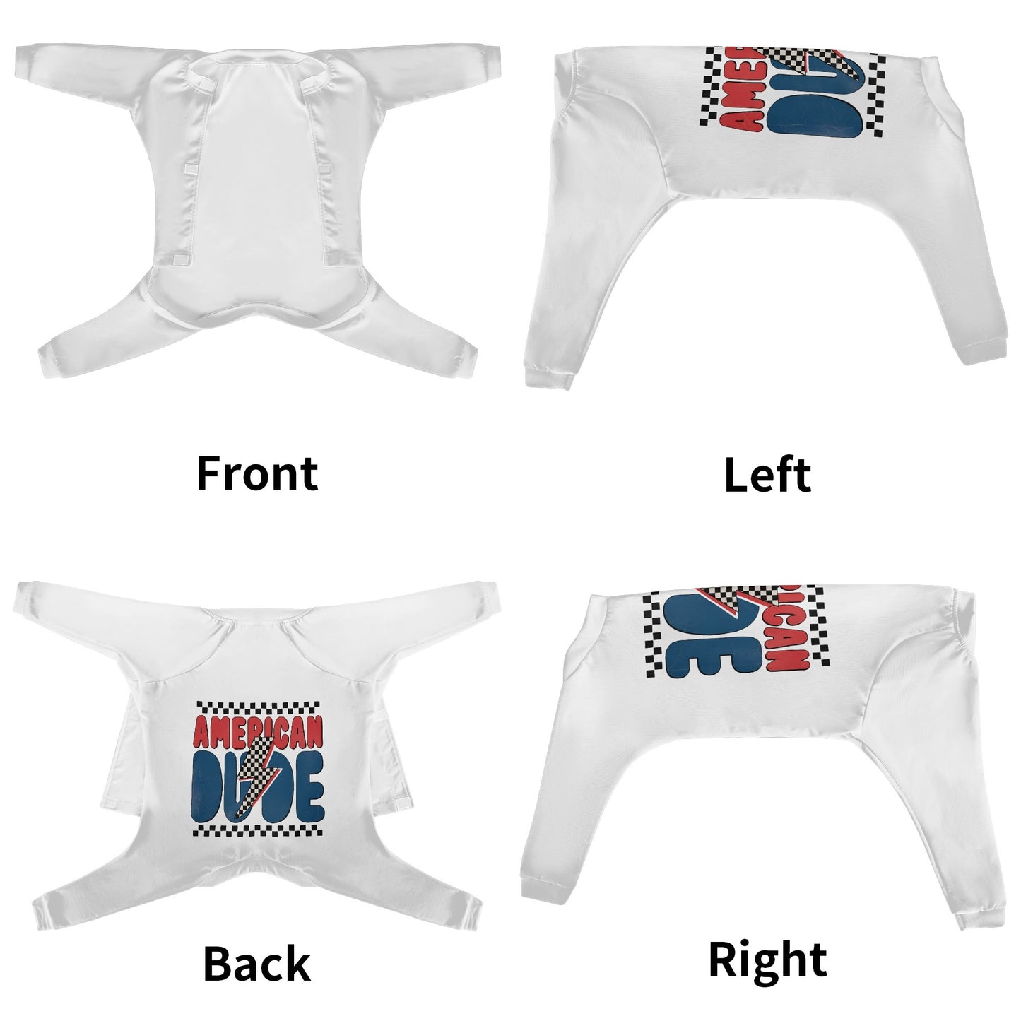 American Dude Dog Pajama Ultra-Soft and Stretch