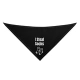 I Steal Socks Dog Bandanas