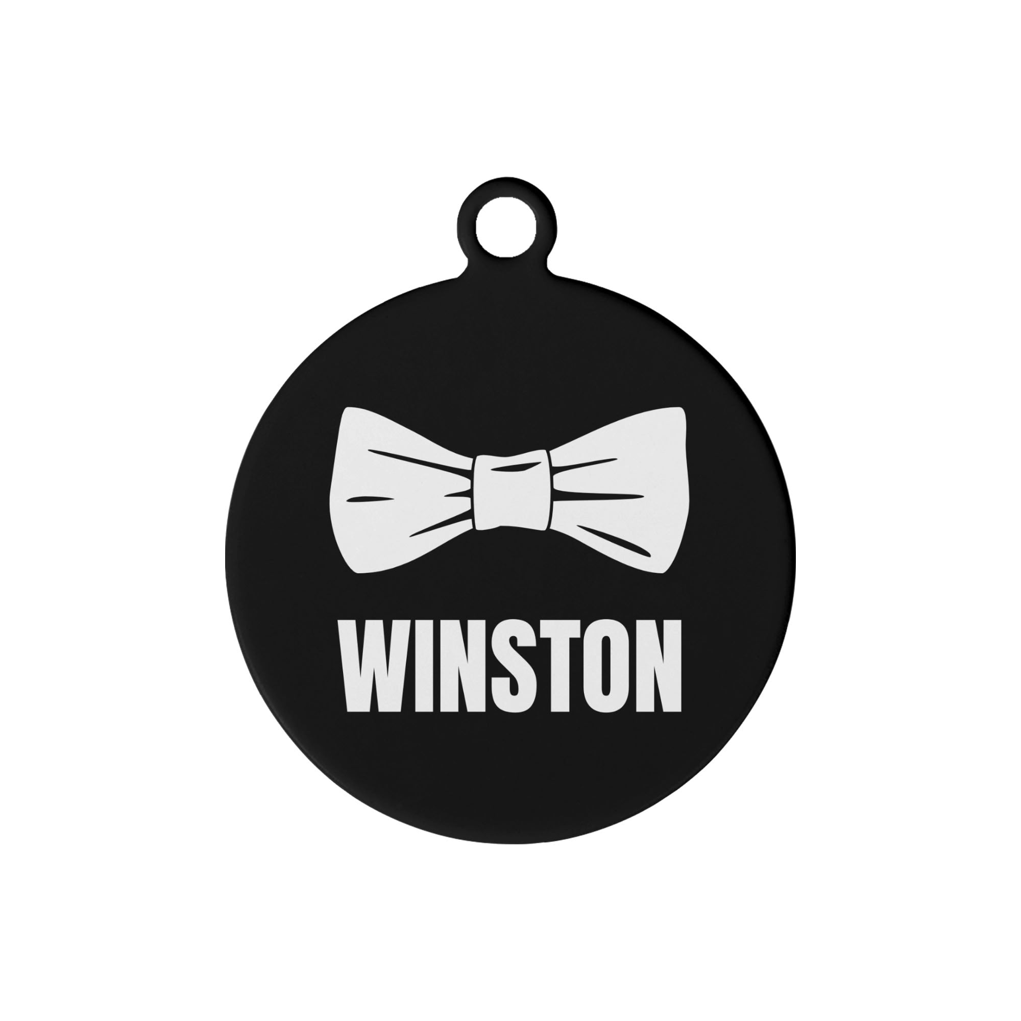 Bowtie Custom Laser Metal Alloy Dog ID Tag