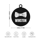 Bowtie Custom Laser Metal Alloy Dog ID Tag