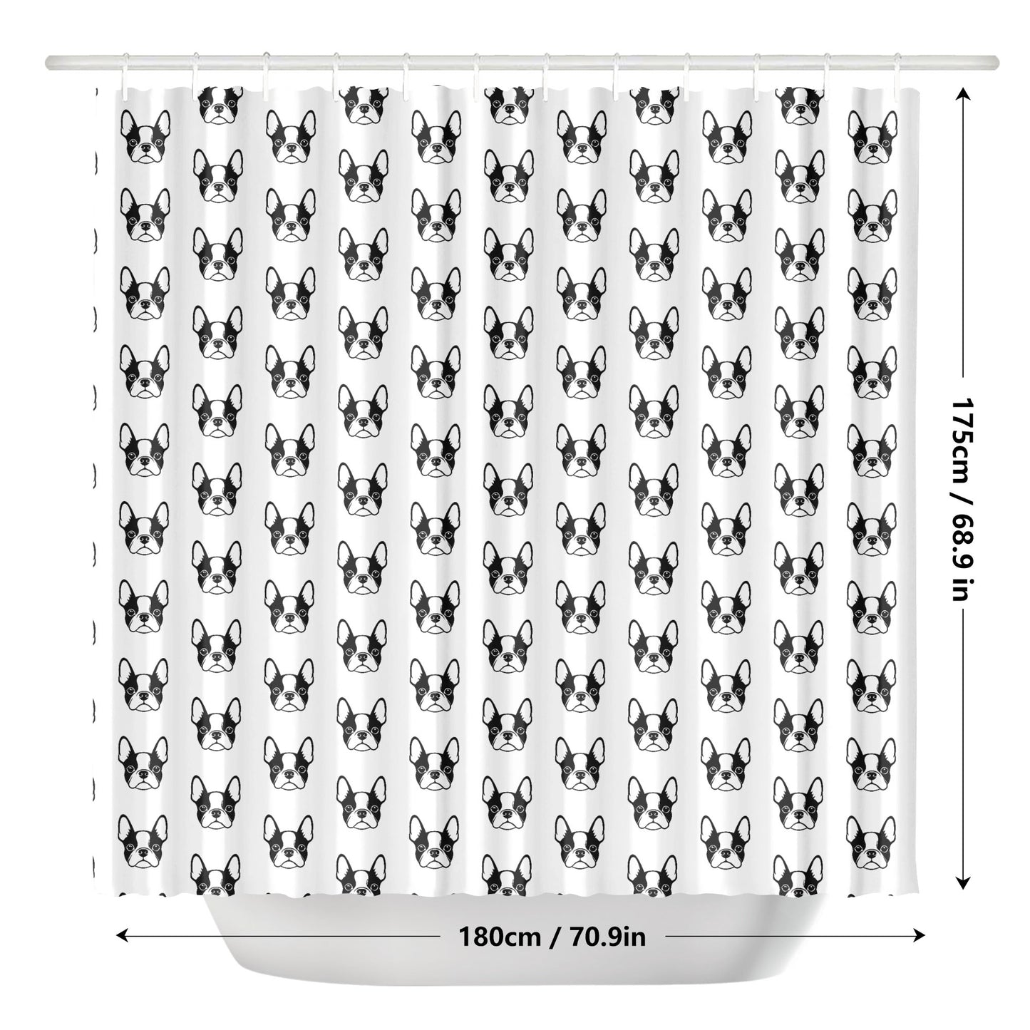 Bostie Faces Shower Curtain