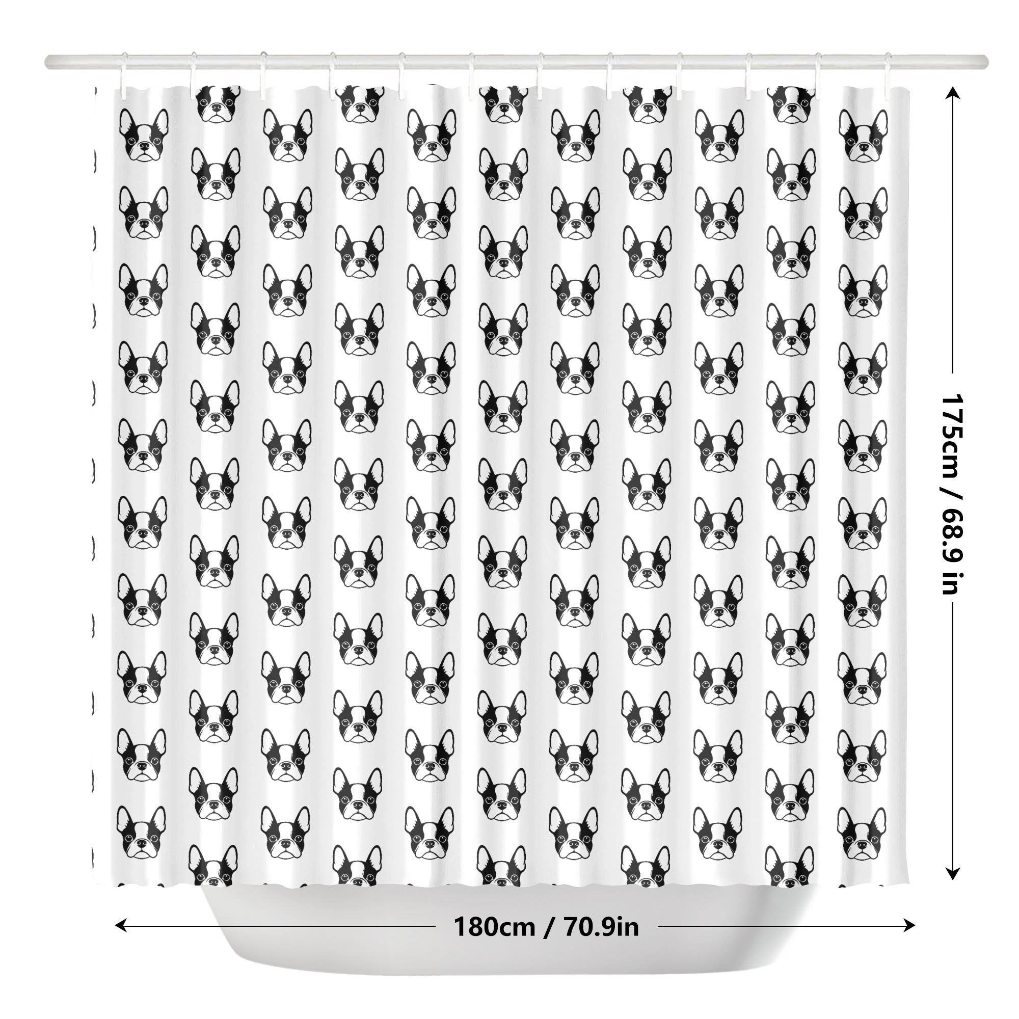 Bostie Faces Shower Curtain