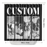 Custom Vintage Pet Photos Shower Curtain