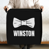 Custom Dog Name with Bowtie Storage Box Bag