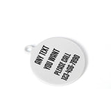 Custom Dog Face & Name Laser Metal Alloy Dog ID Tag