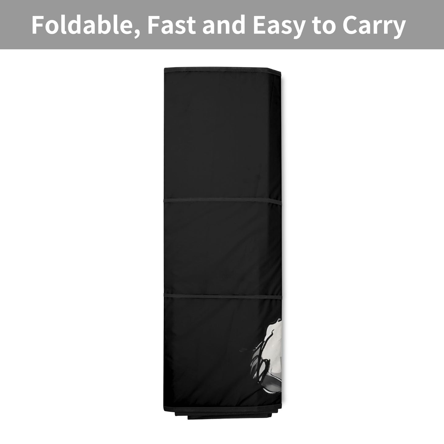 Peekaboo Boston Terrier Dog Car Sunshade - Black