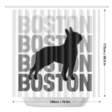 Boston X4 Shower Curtain - White