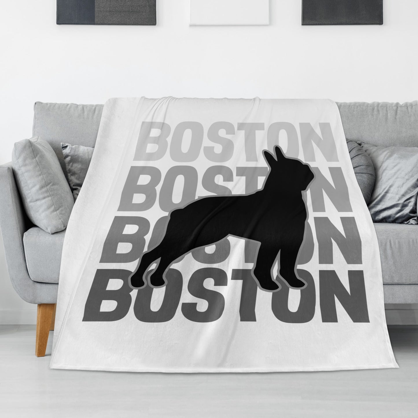Boston X4 Flannel Blanket - White