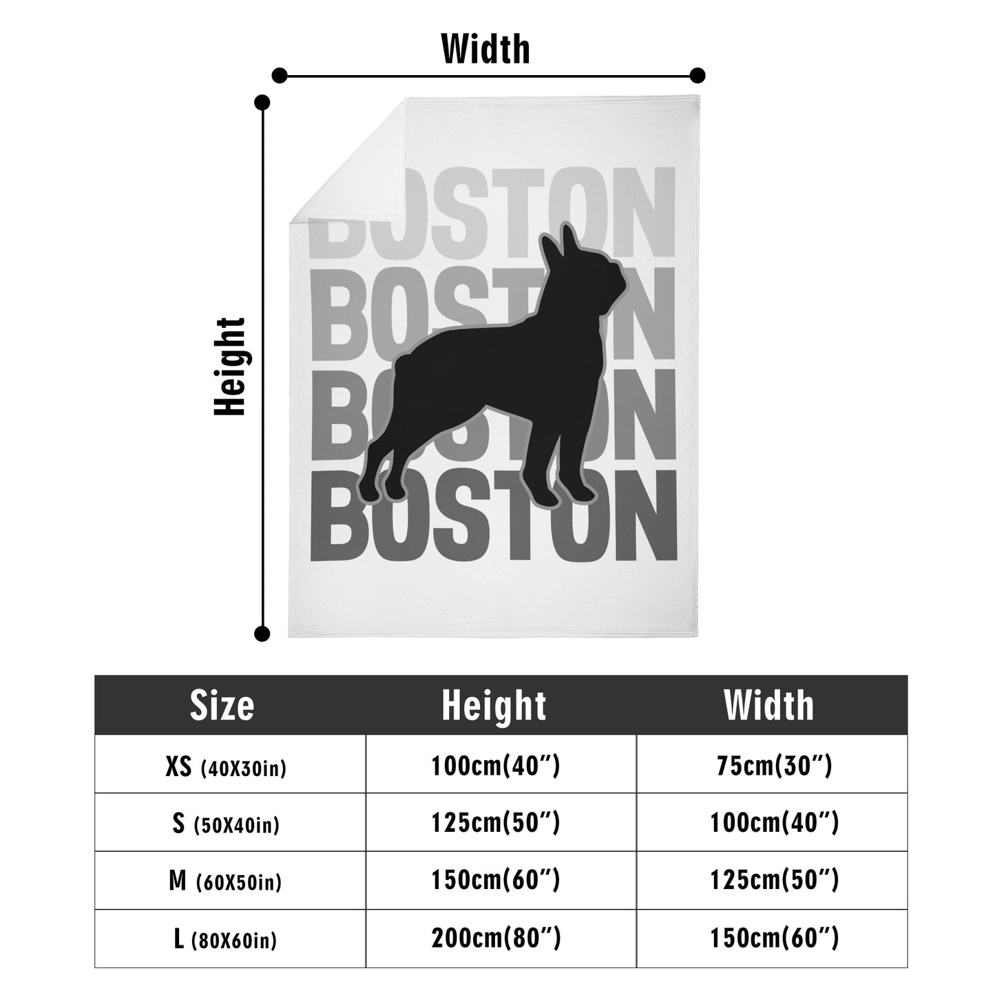 Boston X4 Flannel Blanket - White