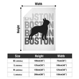 Boston X4 Flannel Blanket - White