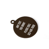 Escape Artist Blame The Squirrel Laser Metal Alloy Dog ID Tag