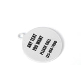 Boston Butt On the Run Laser Metal Alloy Dog ID Tag