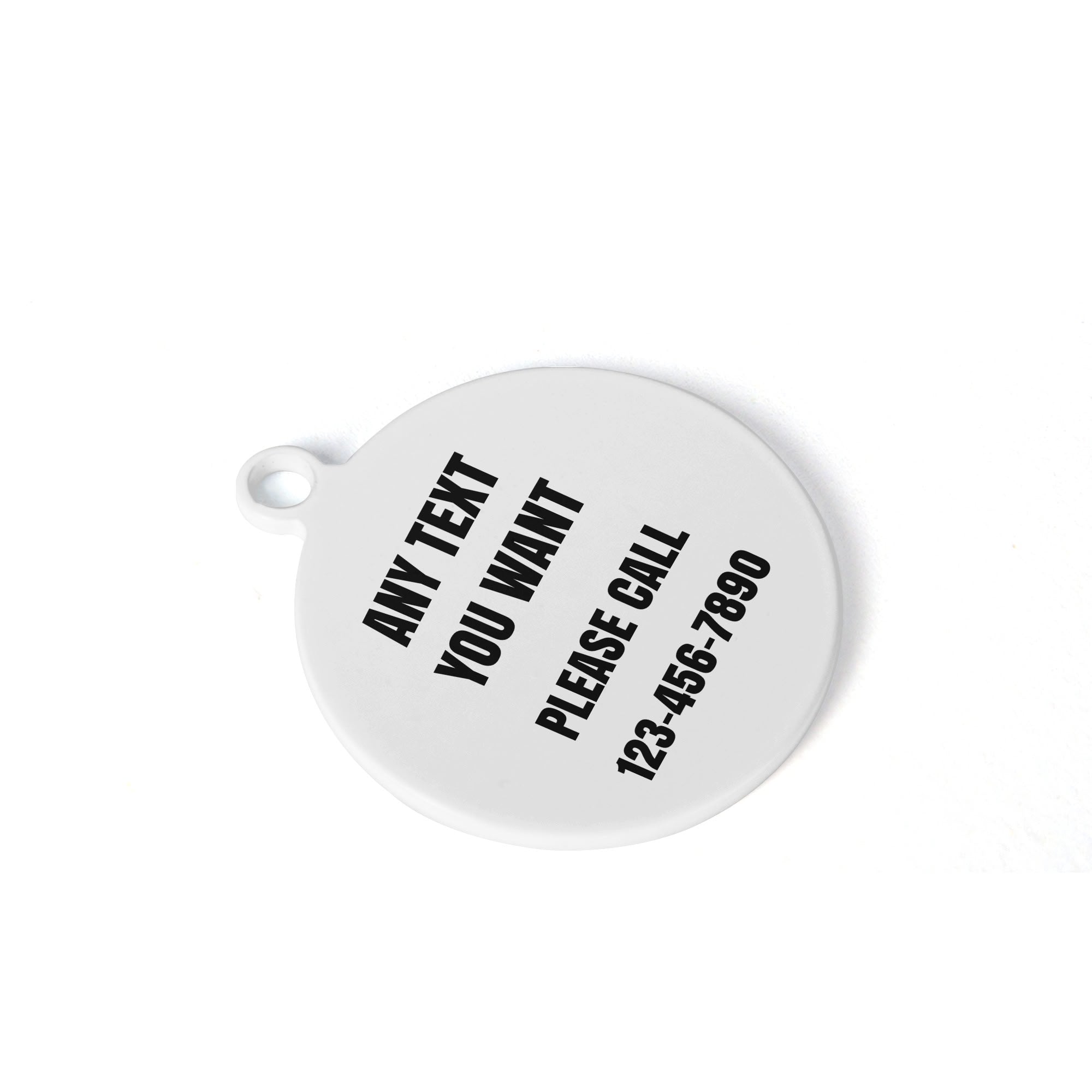 Boston Butt On the Run Laser Metal Alloy Dog ID Tag