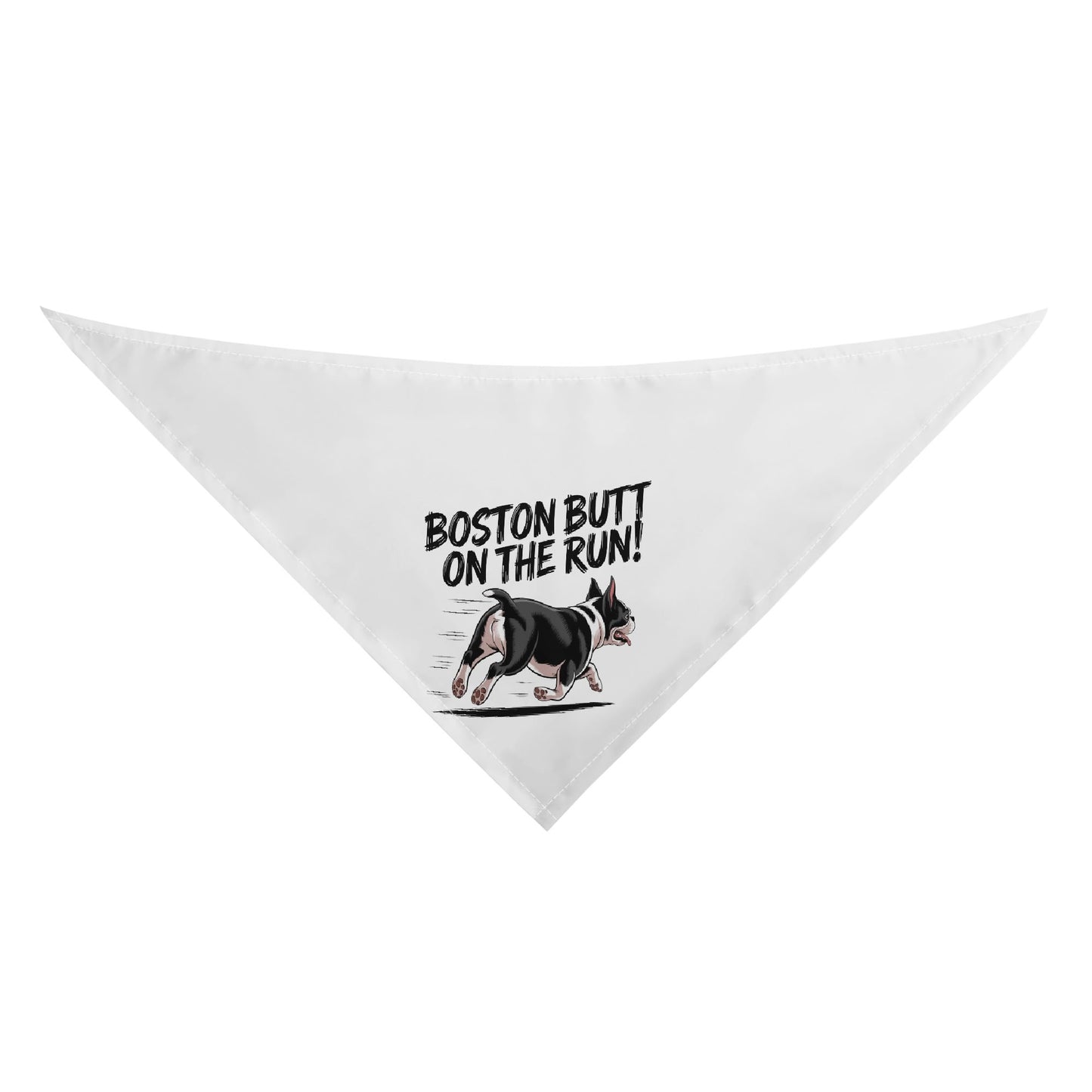 Boston Butt On The Run Dog Bandanas