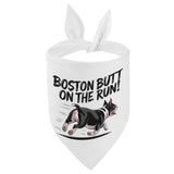 Boston Butt On The Run Dog Bandanas