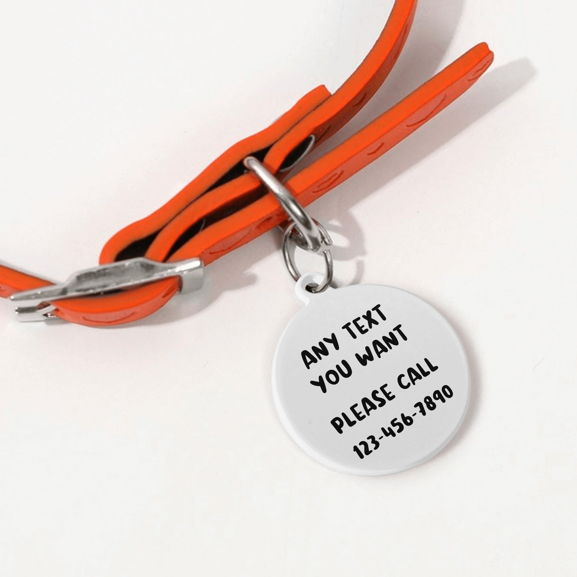 Too Cute To Be Lost Laser Metal Alloy Dog ID Tag