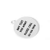 Too Cute To Be Lost Laser Metal Alloy Dog ID Tag