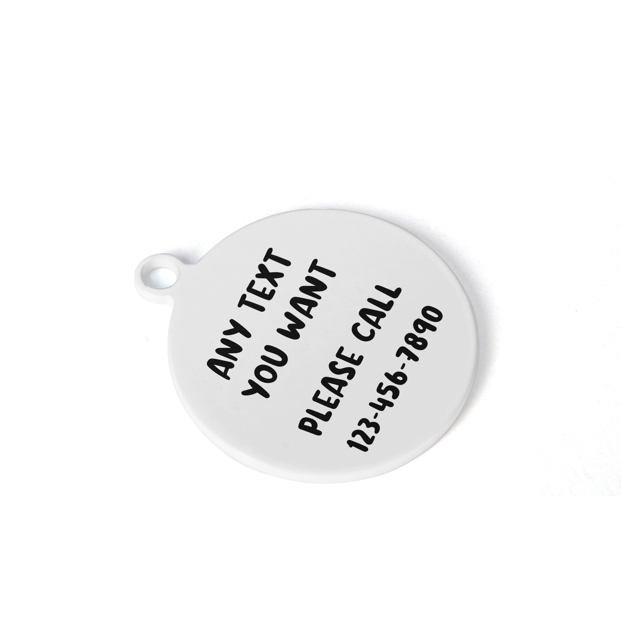 Too Cute To Be Lost Laser Metal Alloy Dog ID Tag