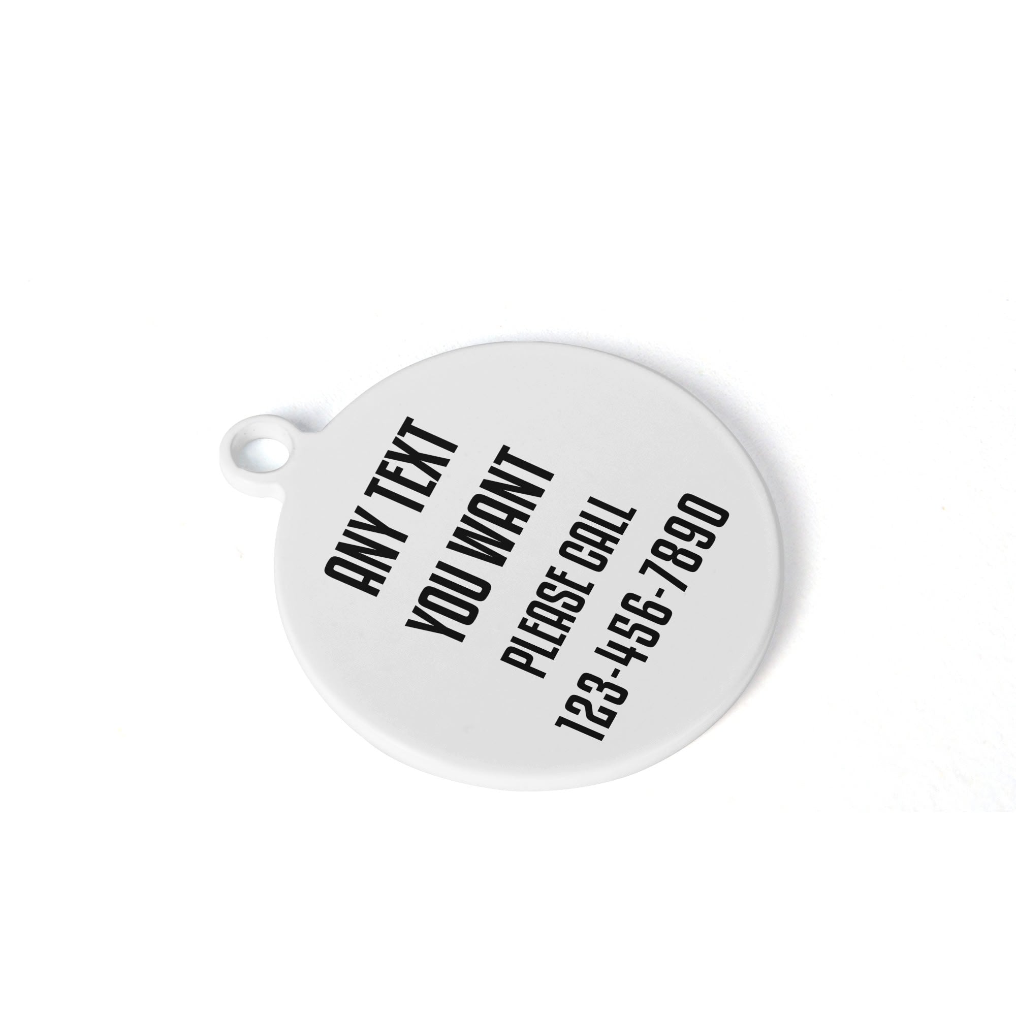 Tiny Body Big Trouble Laser Metal Alloy Dog ID Tag
