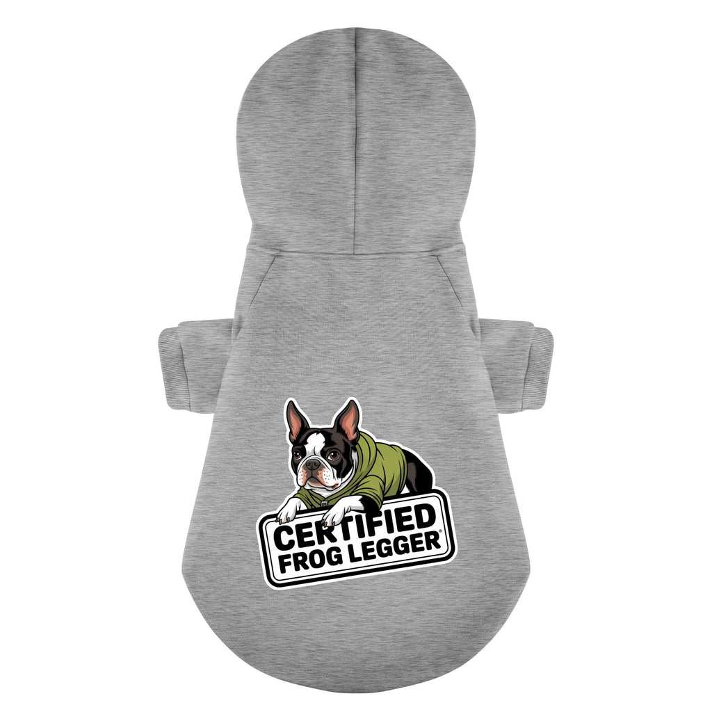 Certified Frog Legger 100% Cotton Dog Fleece Hoodie
