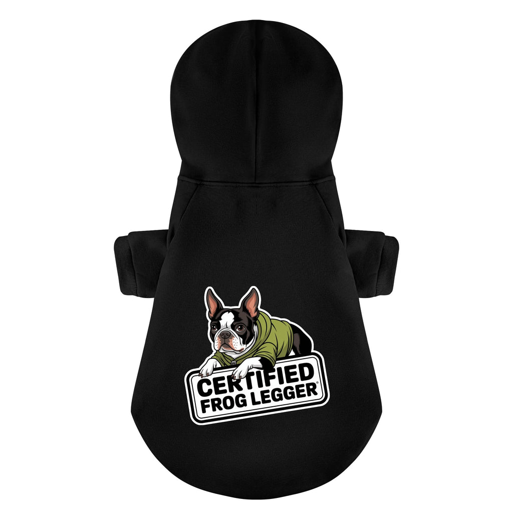 Certified Frog Legger 100% Cotton Dog Fleece Hoodie