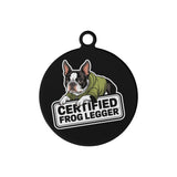 Certified Frog Legger Laser Metal Alloy Dog ID Tag