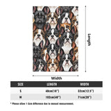 Boston Terrier Dogs Crowd Garden Flag Banner 12.5 x18 In