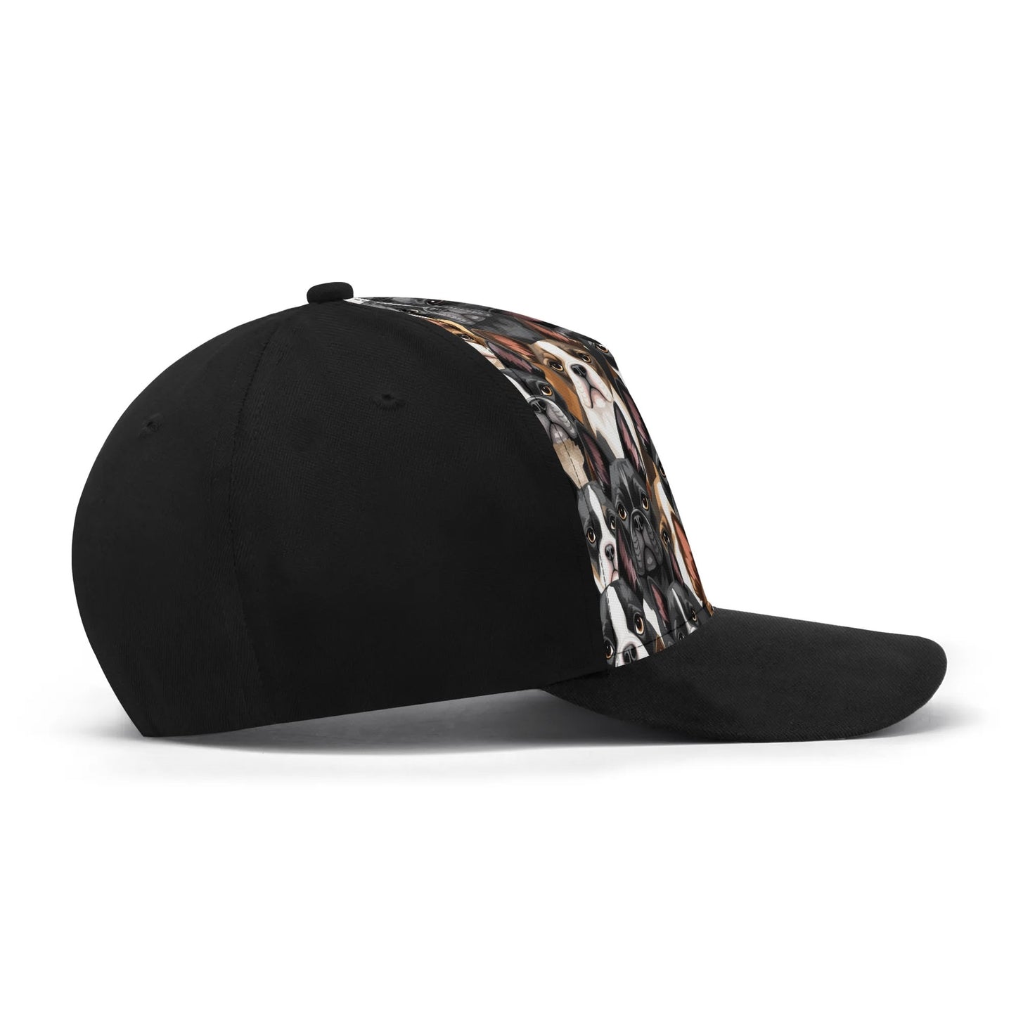 Boston Terrier Dogs Crowd Baseball Cap