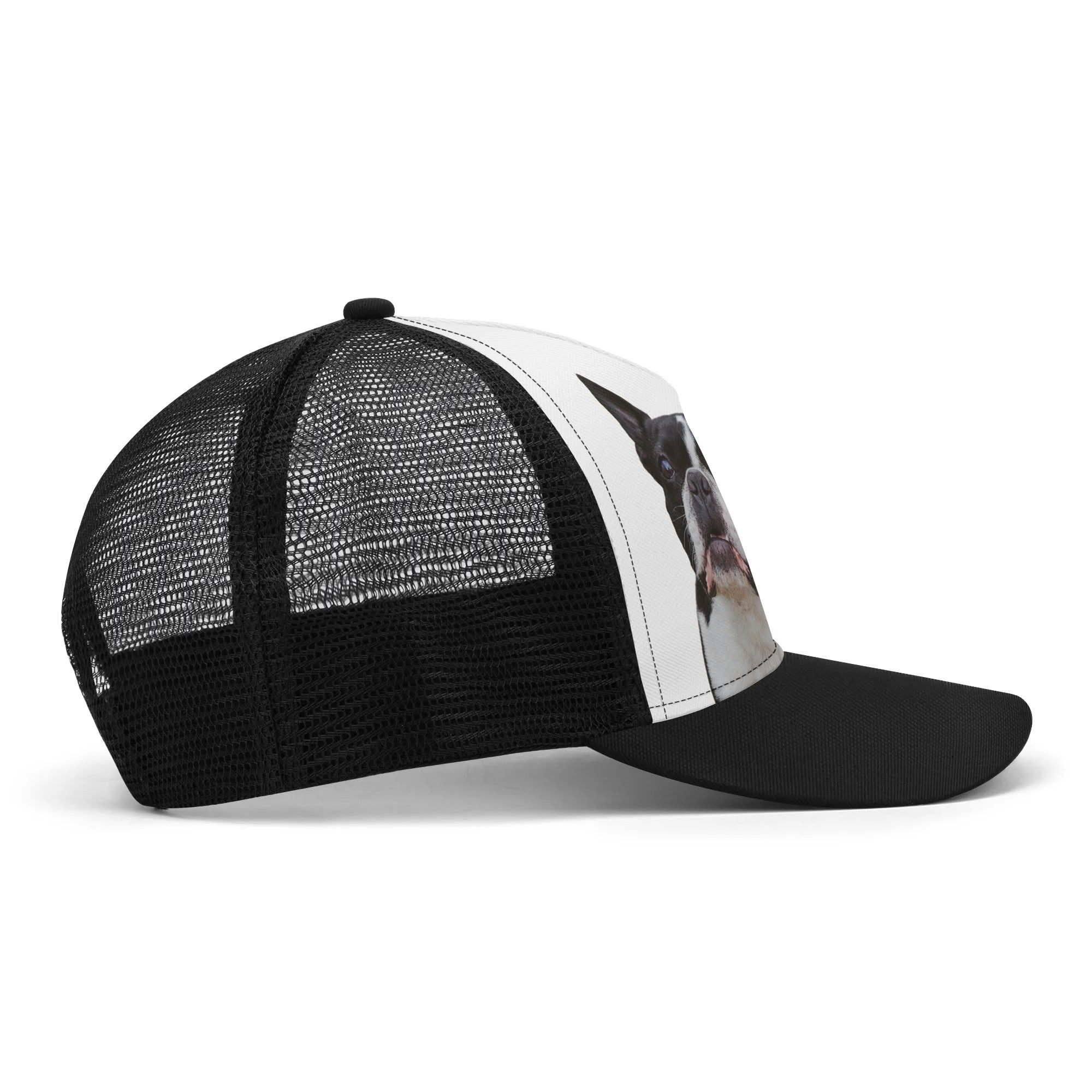 Custom Dog Portrait and Name Mesh Trucker Hats