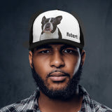 Custom Dog Portrait and Name Mesh Trucker Hats
