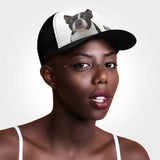 Custom Dog Portrait and Name Mesh Trucker Hats