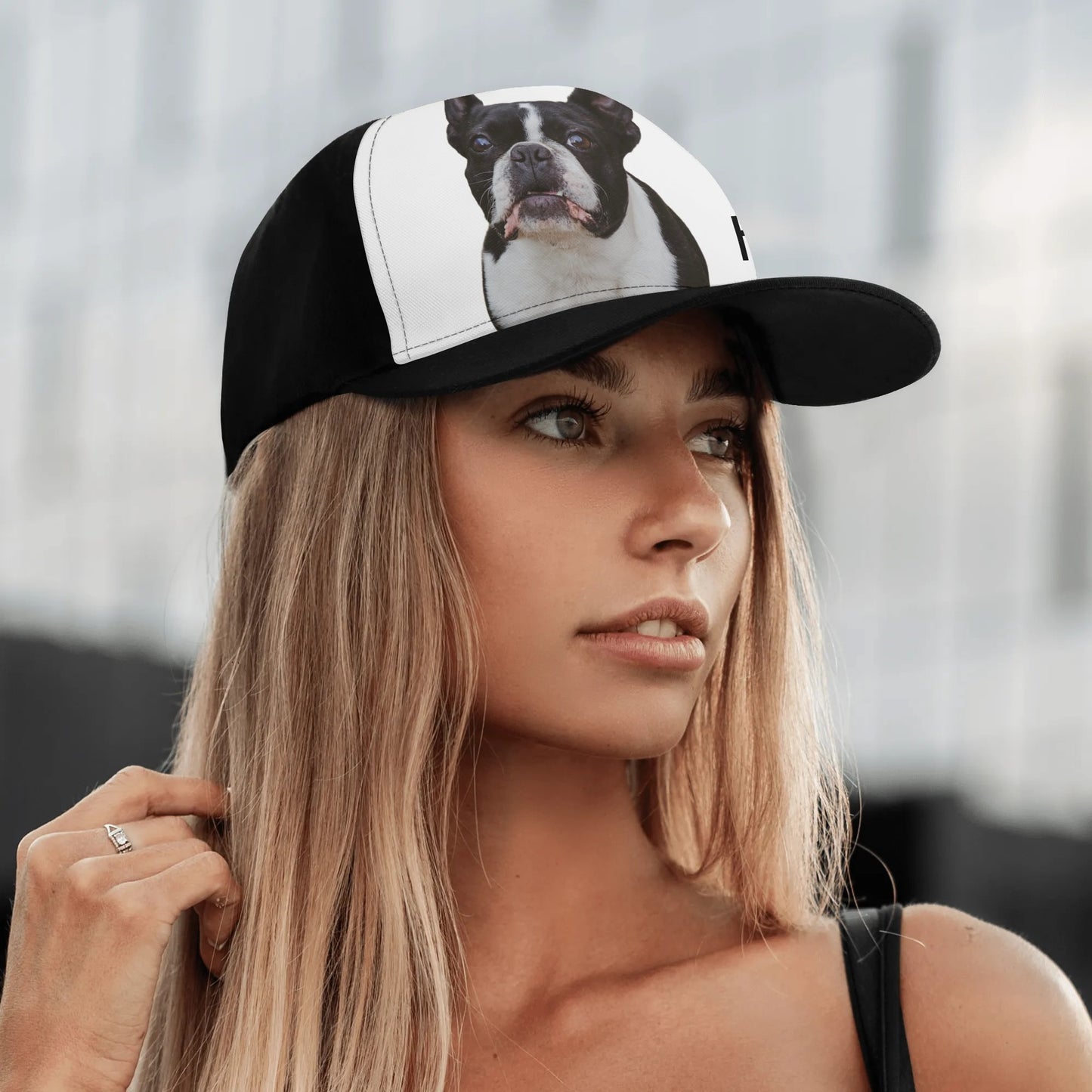 Custom Dog Portrait and Name Baseball Cap