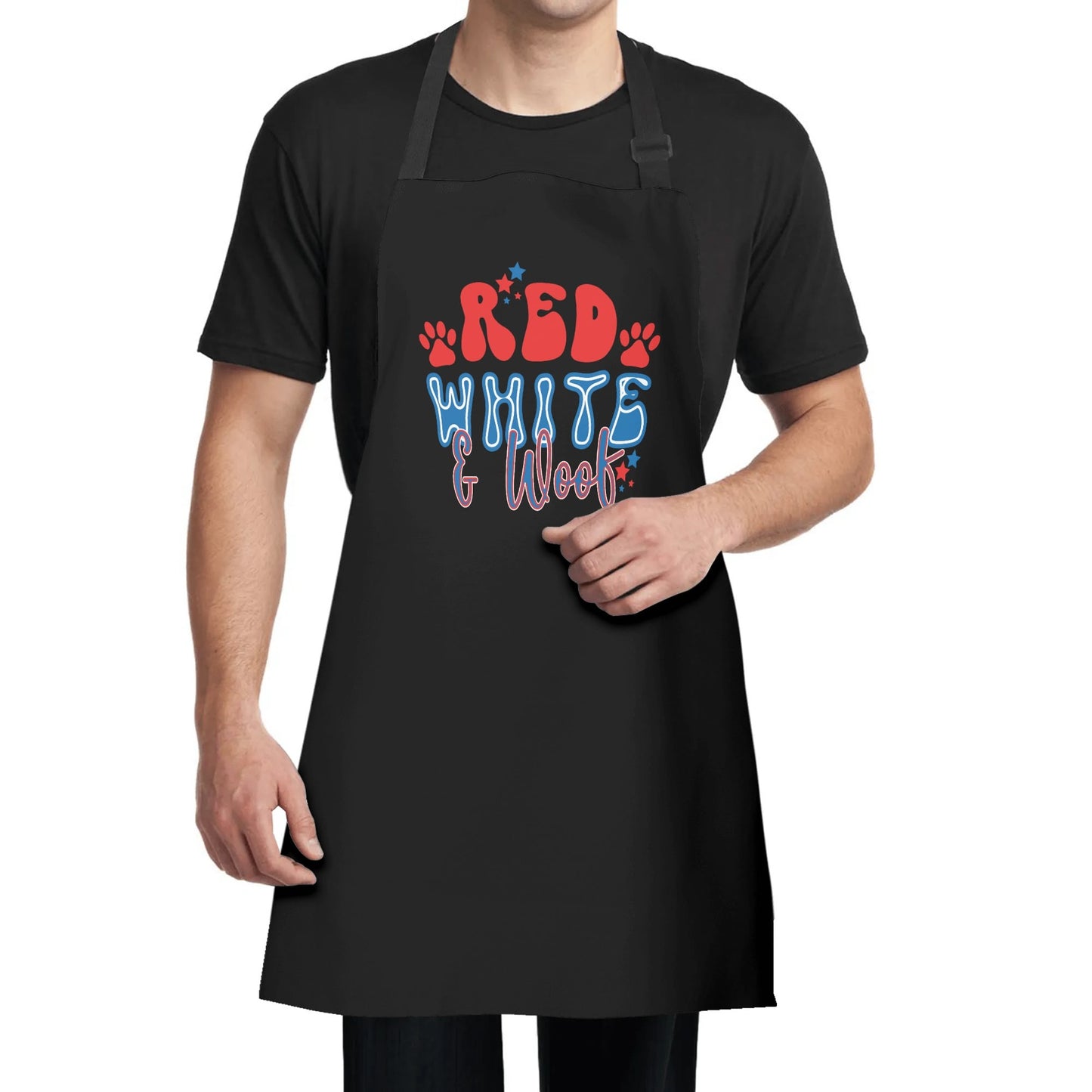 Red White And Woof Apron