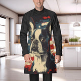 USA Flag United States Boston Terrier Dog Apron