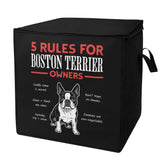 5 Rules For Boston Terrier Owners Storage Box Bag