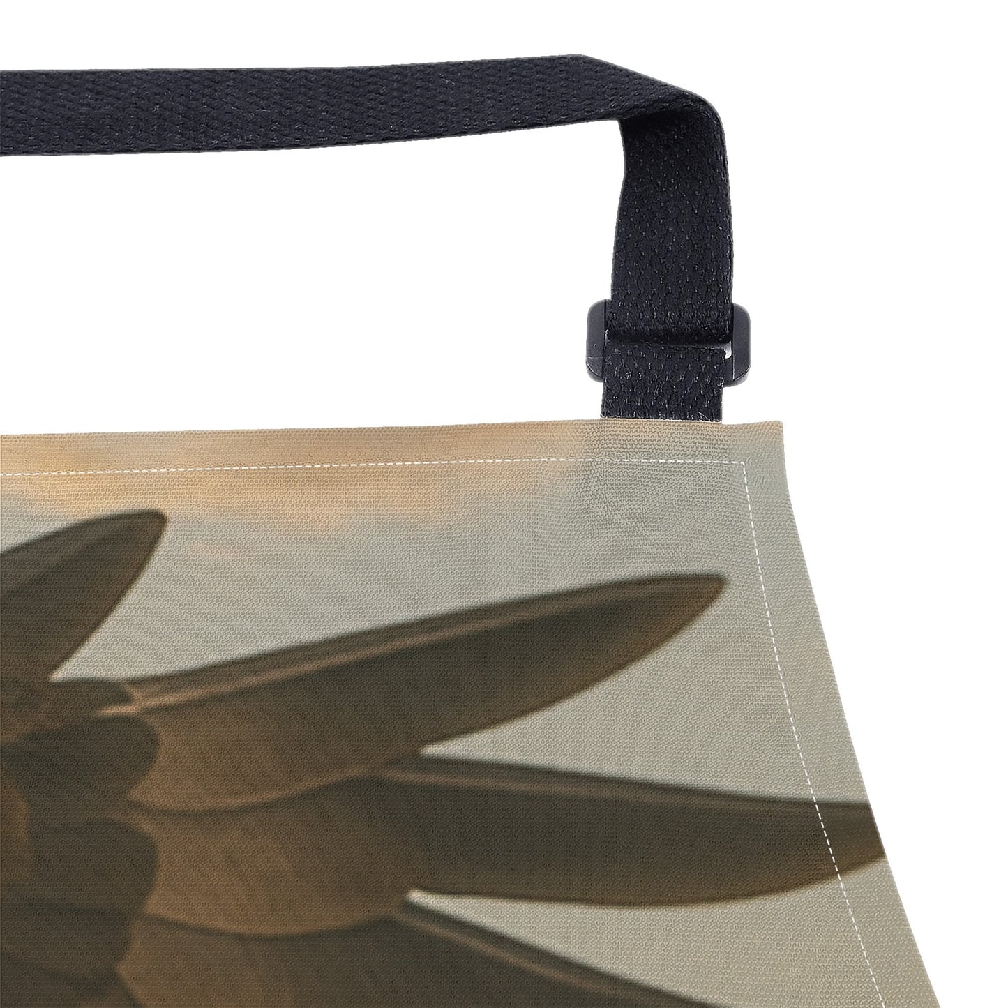 Eagle vs Boston Terrier Fighting for a Hot Dog Apron