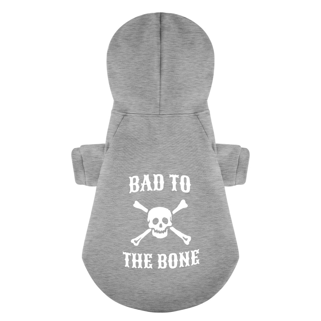 Bad To The Bone 100% Cotton Dog Fleece Hoodie