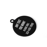 Bad To The Bone Laser Metal Alloy Dog ID Tag