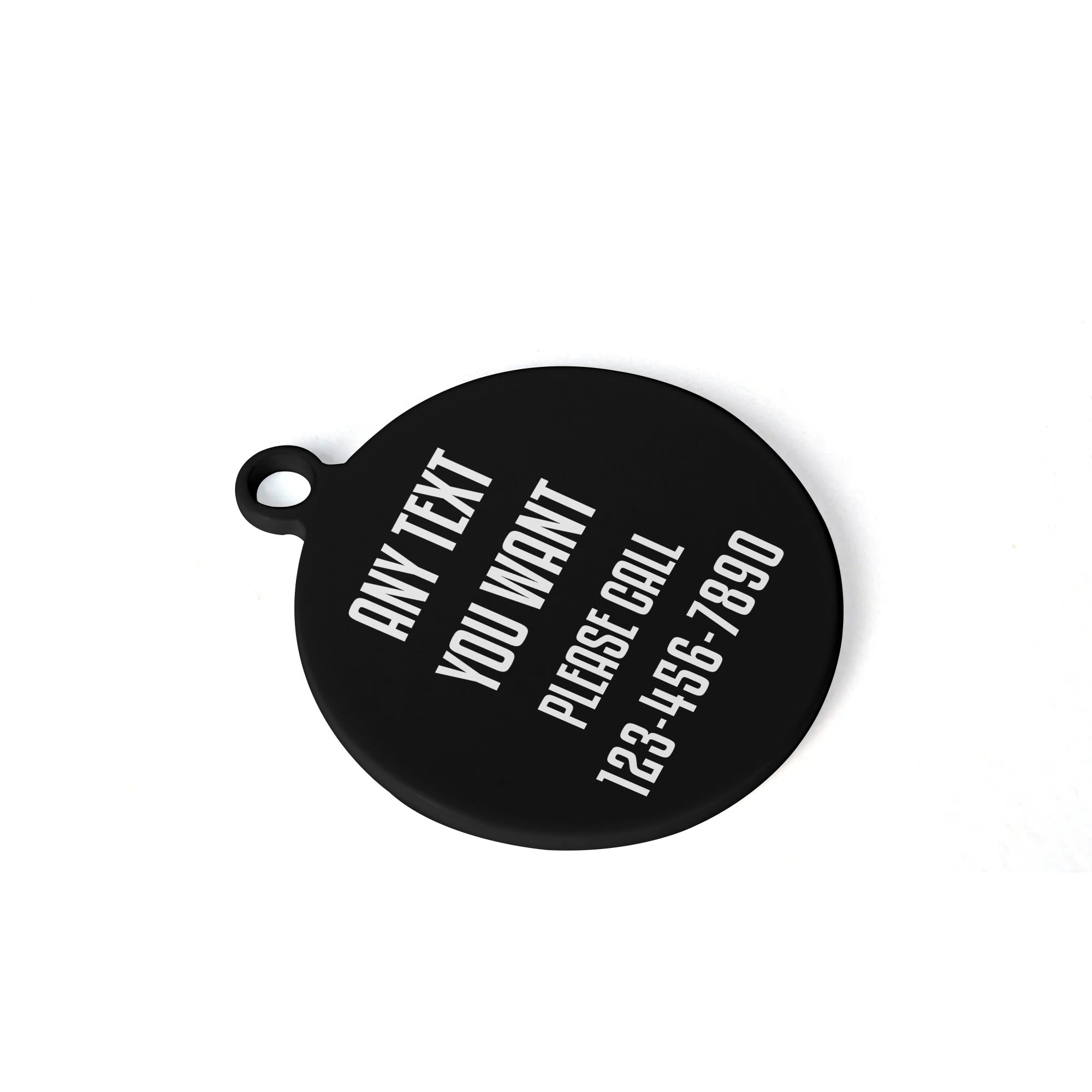 Bad To The Bone Laser Metal Alloy Dog ID Tag